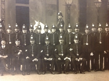 Shrewsbury Borough Police Force Outside St Chads, Shrewsbury. June 1914