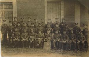 RAOC - France 1918. Faulconbridge 6th Person middle row - L-R. 